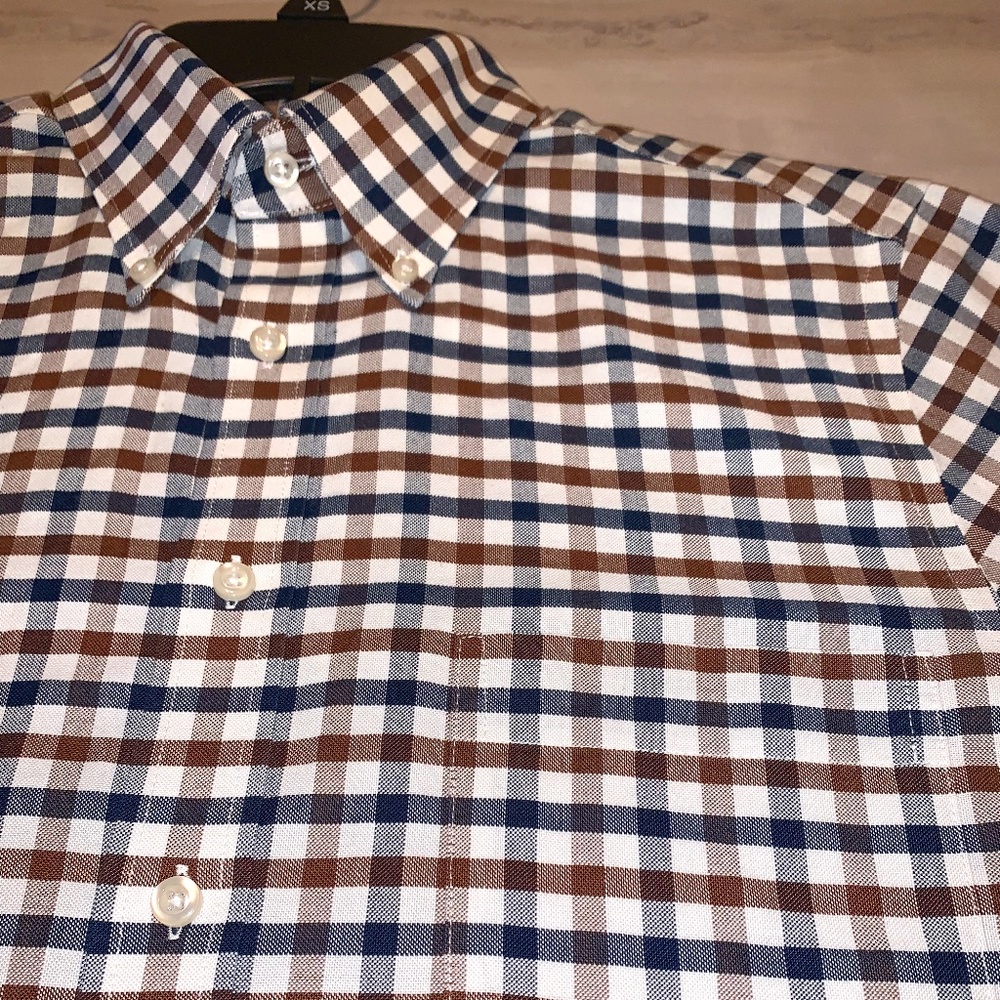 Stafford Long Sleeve Fitted Wrinkle-Free Oxford